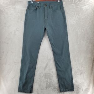 American Giant Mens Jeans Size 32x32 (32x31) Slim Green Pants USA MADE
